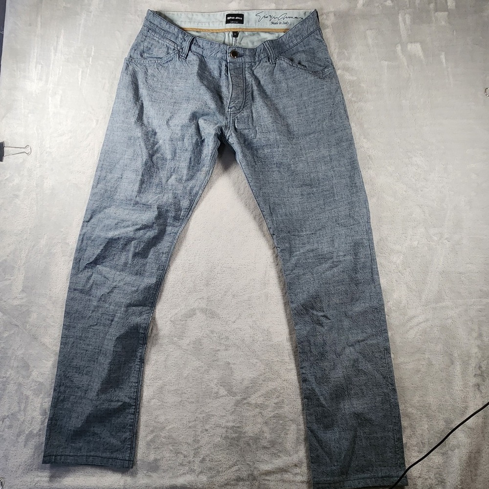 Armani Jeans Men's Dark Wash J05 Regular‎ Fit Stretch Denim Size 32 (29 inseam)